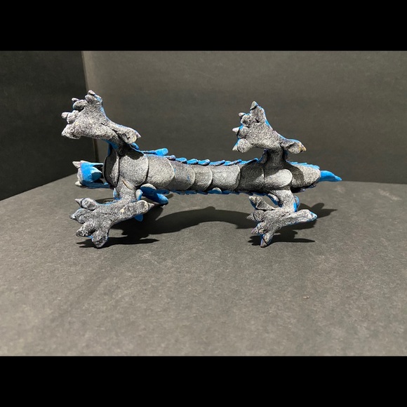 12 inch wooden dragon - Picture 2 of 3